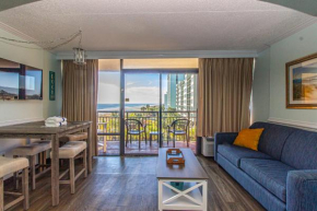 Oversized Ocean View Queen Suite with Beautiful Fireplace and Accents - Sleeps 4 Guests!